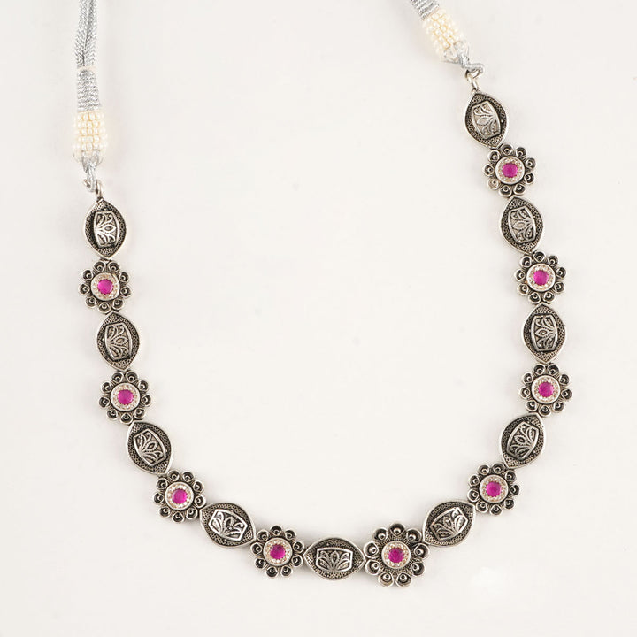 Sarith Oxidised Necklace Set