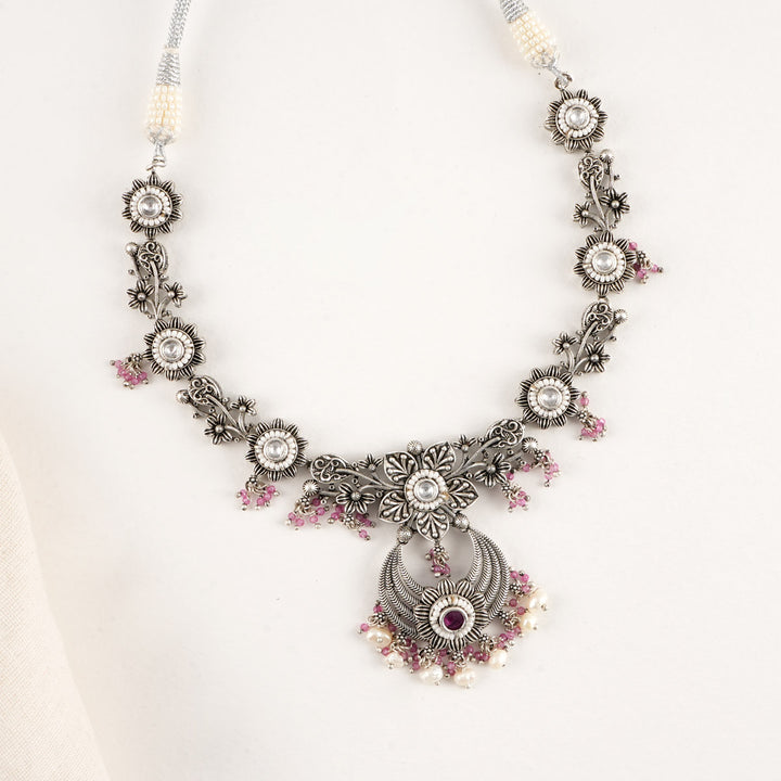 Pravina Oxidised Necklace Set