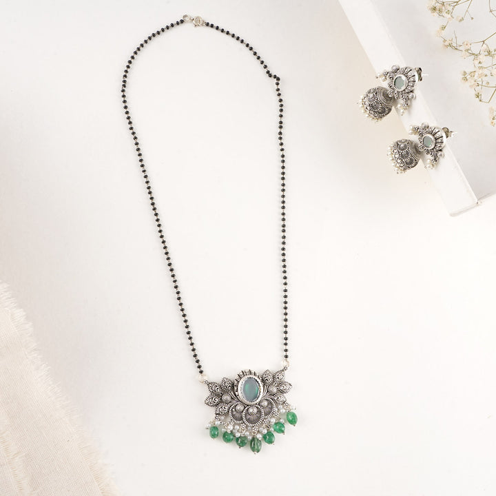 Avyuka Oxidised Long Necklace Set