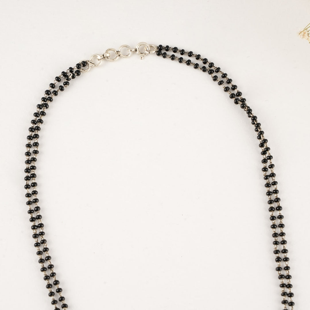 Pefilia Oxidised Long Necklace Set