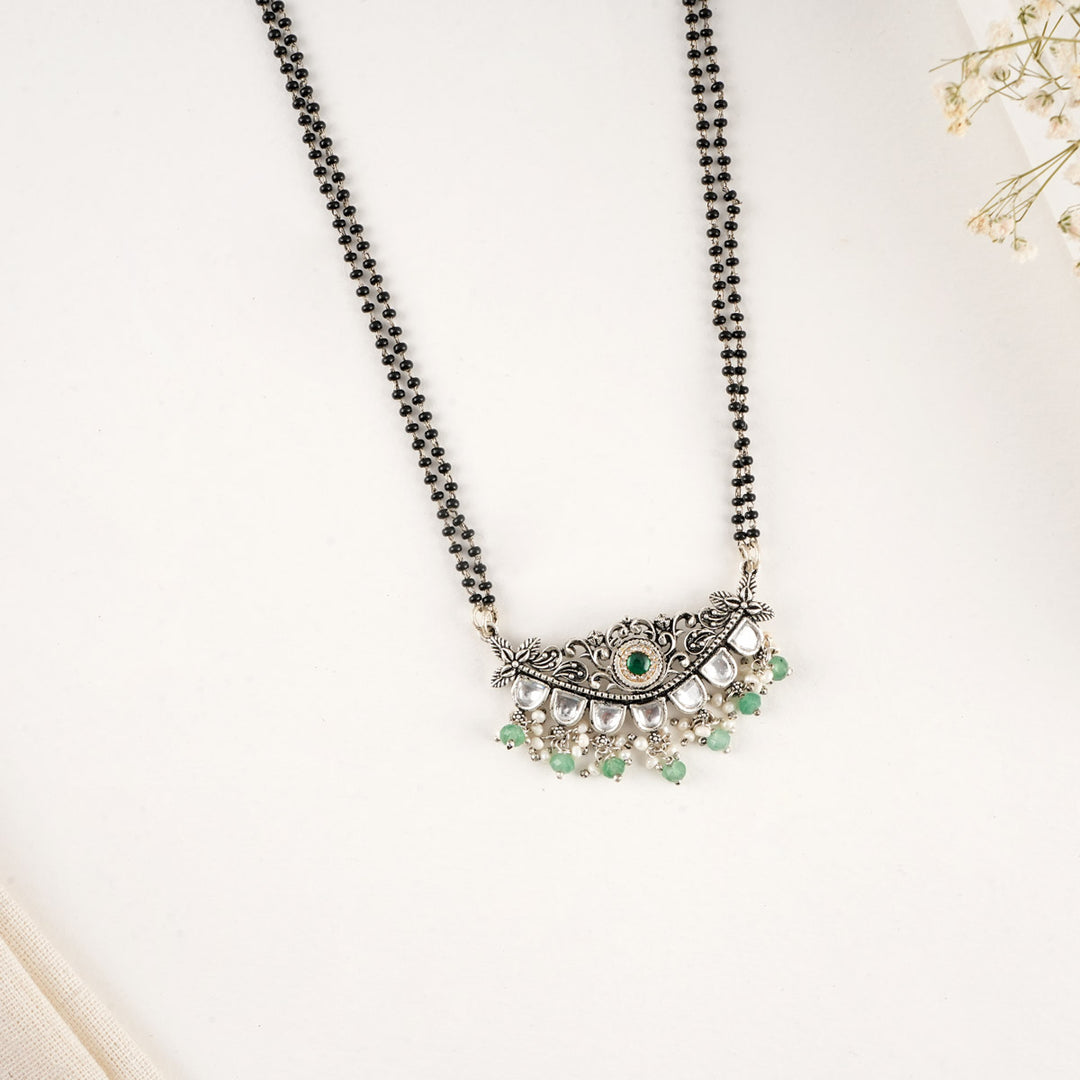 Pefilia Oxidised Long Necklace Set