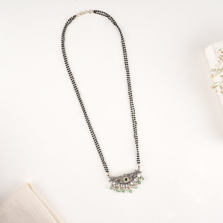 Pefilia Oxidised Long Necklace Set