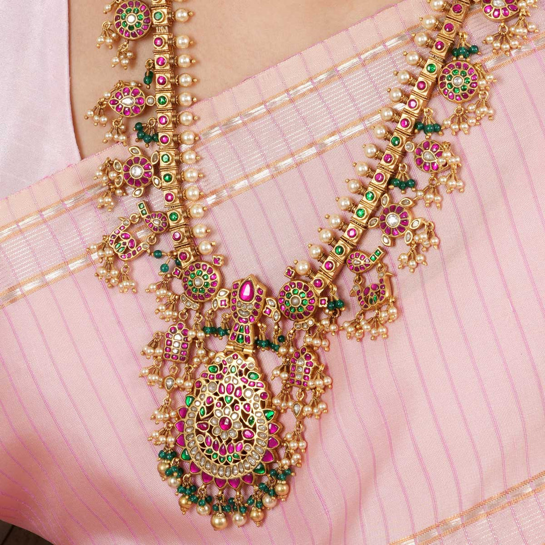 Charnesh Kundan Long Necklace