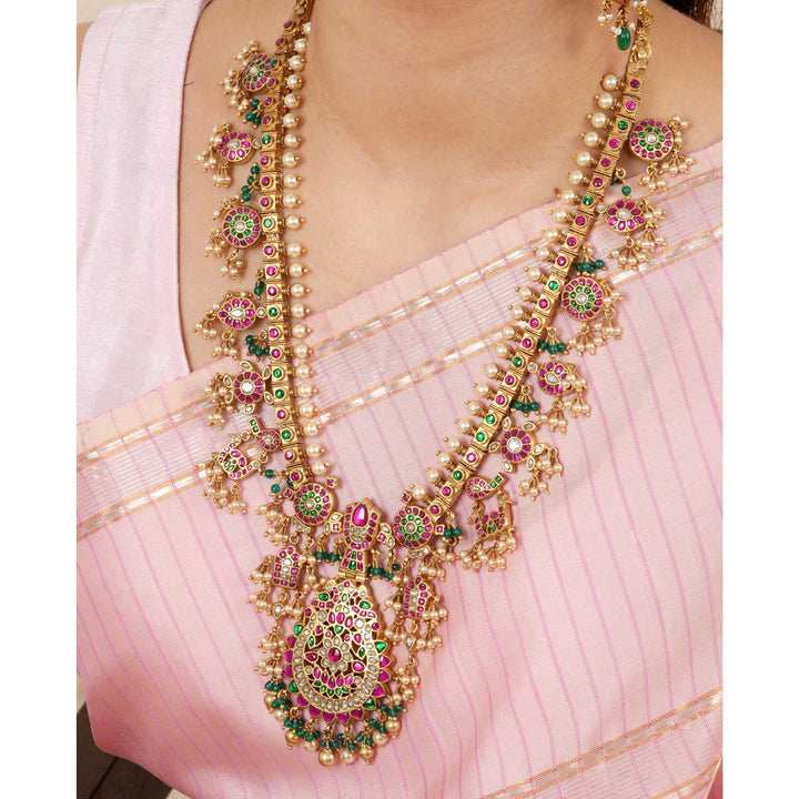 Charnesh Kundan Long Necklace