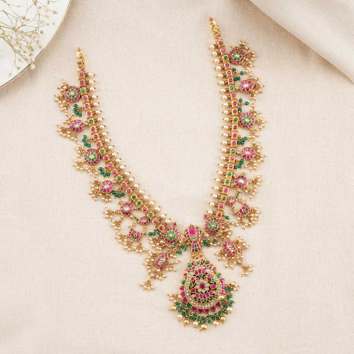 Charnesh Kundan Long Necklace