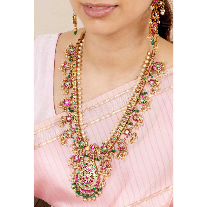 Charnesh Kundan Long Necklace