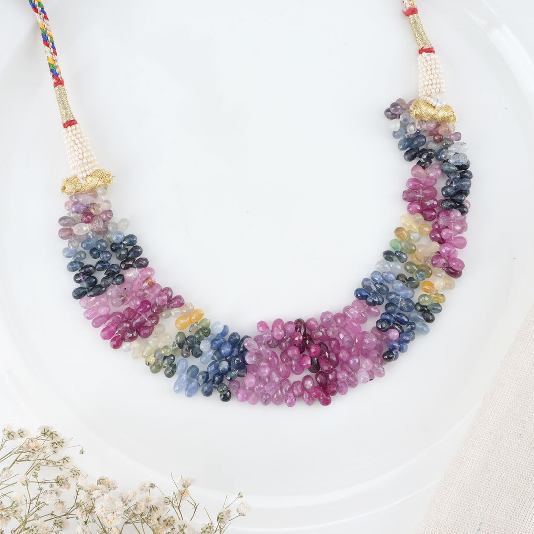 Colourful Grapes Beads Choker