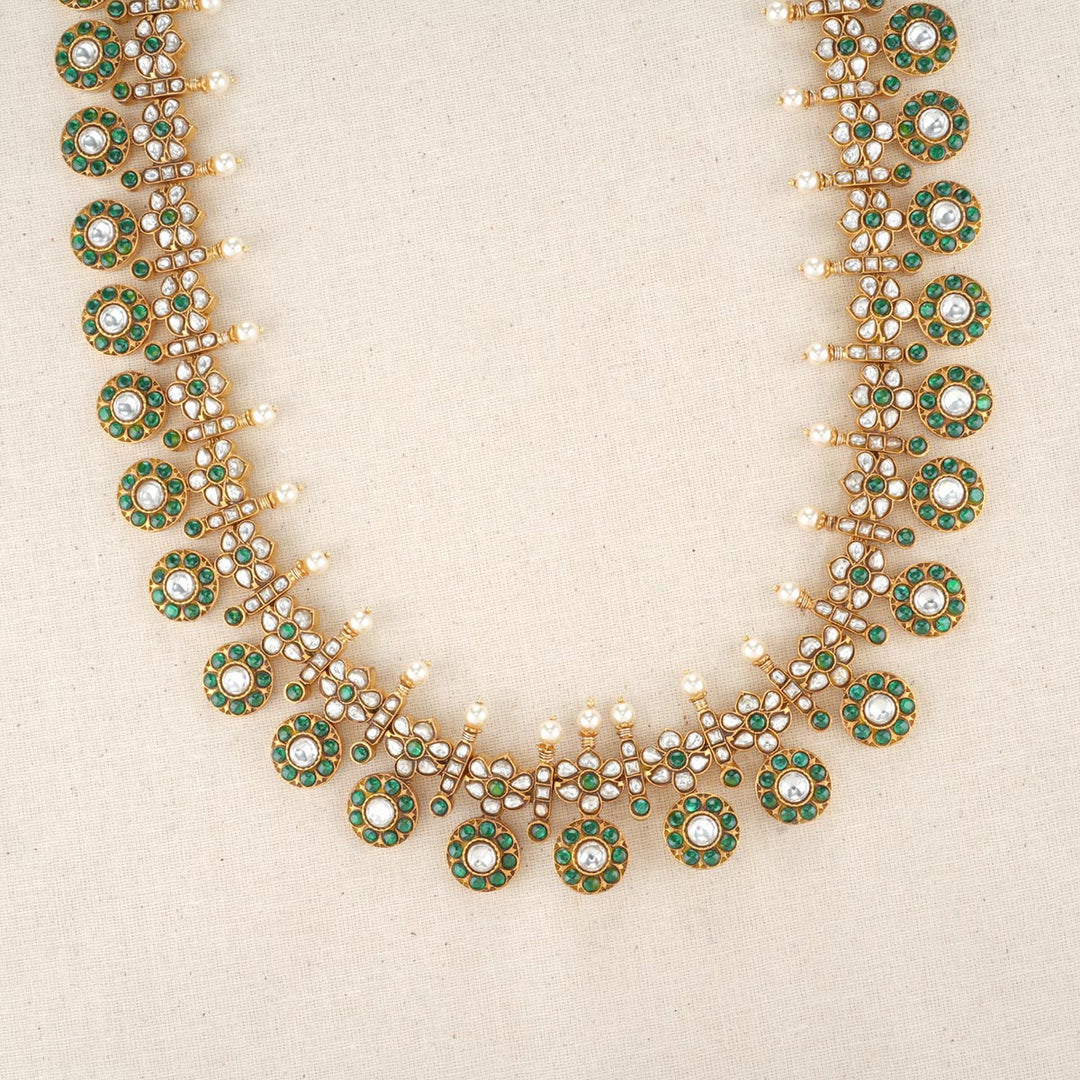 Floral Kundan Long Necklace