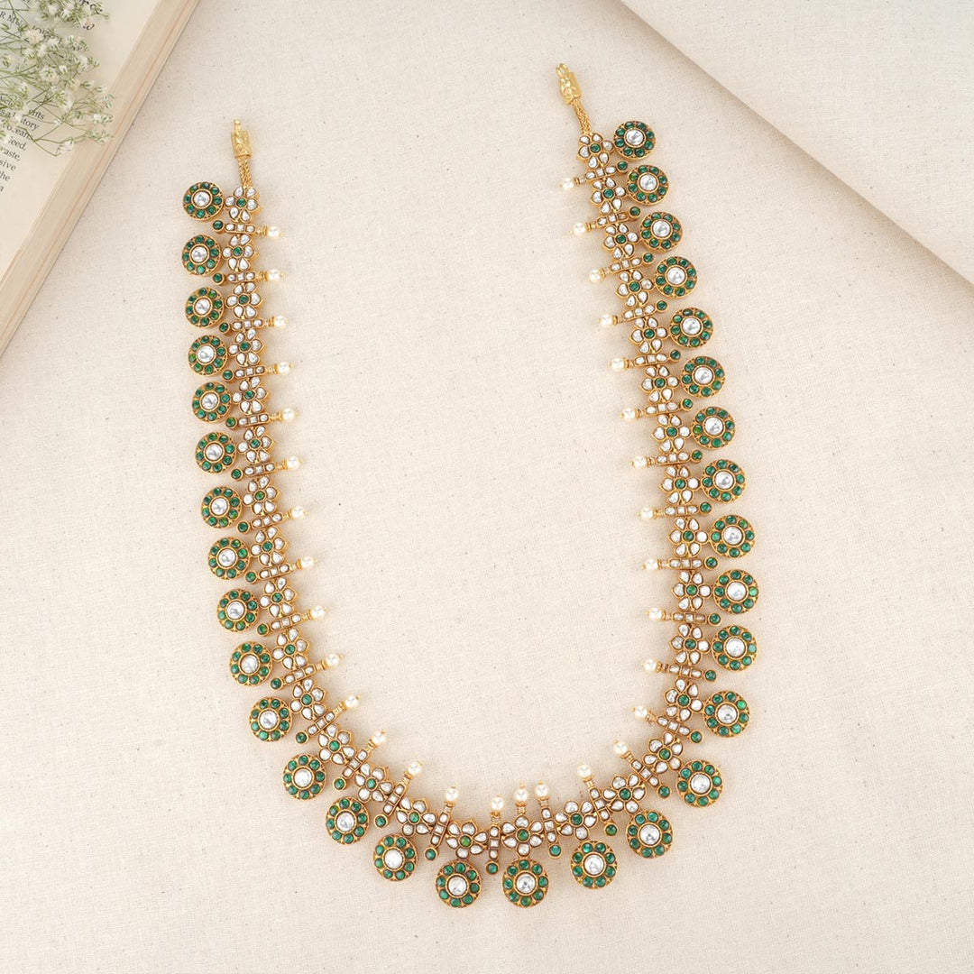 Floral Kundan Long Necklace