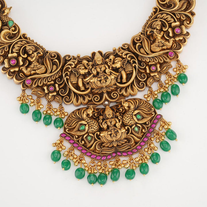 Rishwani Nagas Nakshi Necklace