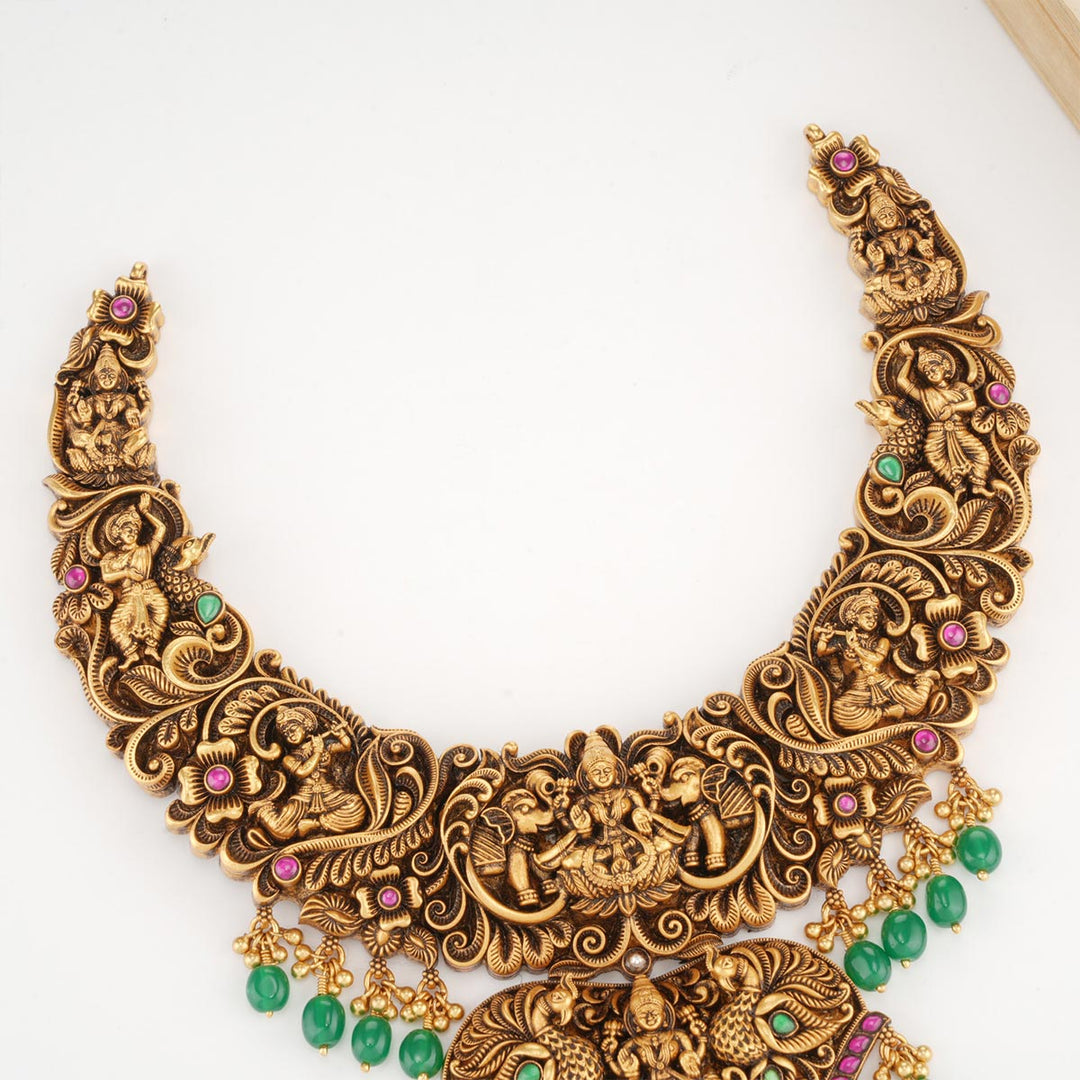 Rishwani Nagas Nakshi Necklace