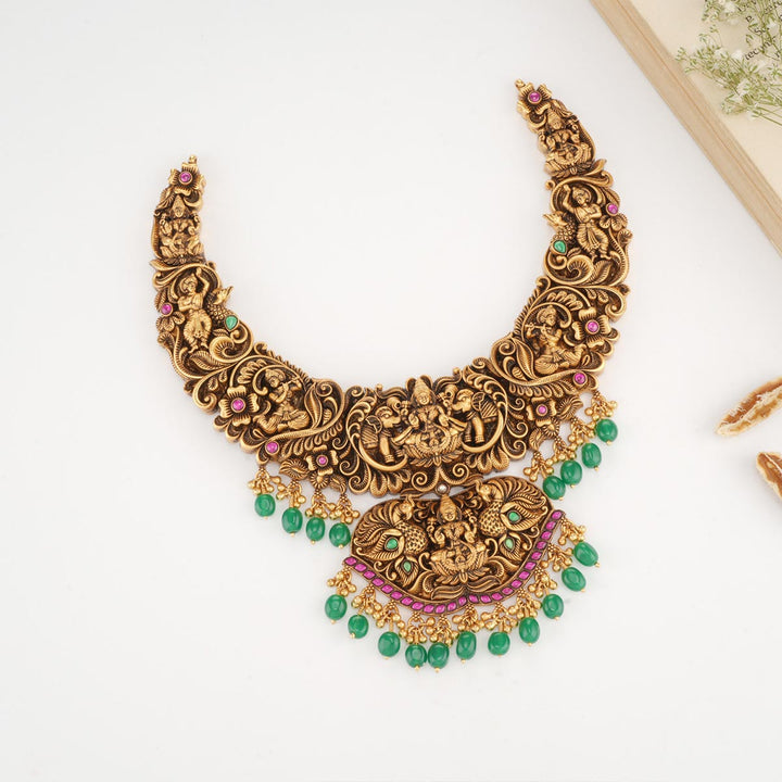 Rishwani Nagas Nakshi Necklace