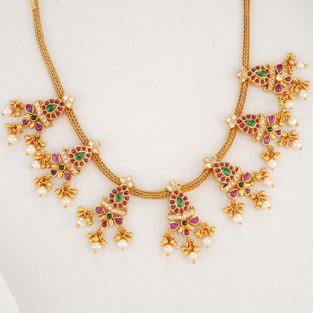 Bhavitha Stone Short Necklace