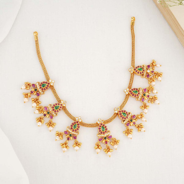 Bhavitha Stone Short Necklace