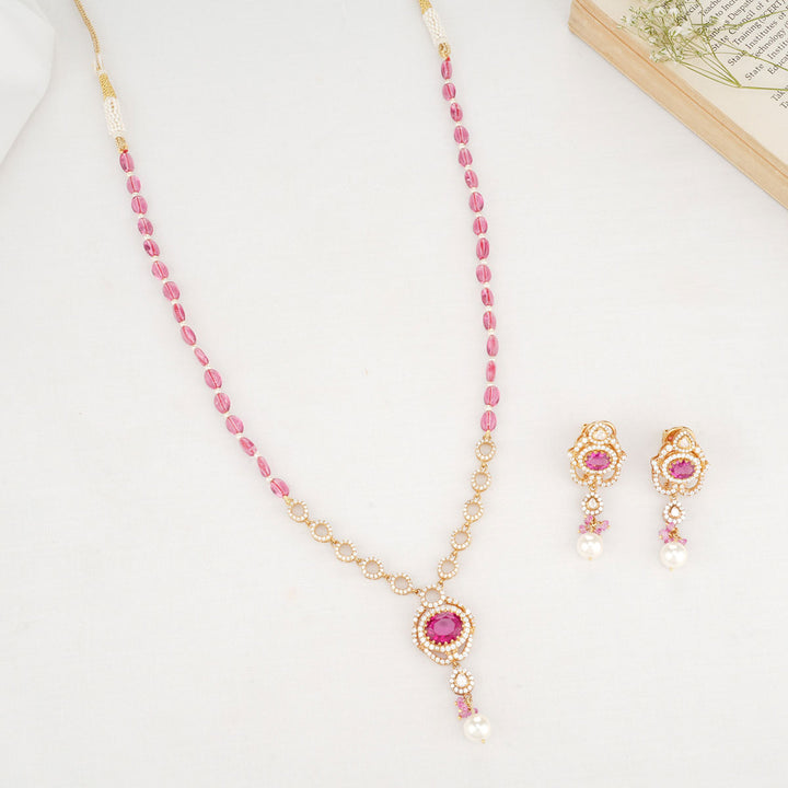 Dahlia Stone Necklace Set