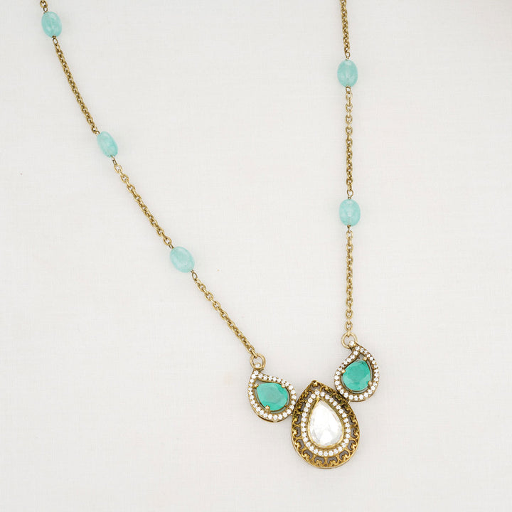 Pancy Stone Long Necklace