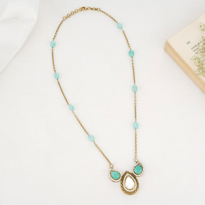 Pancy Stone Long Necklace