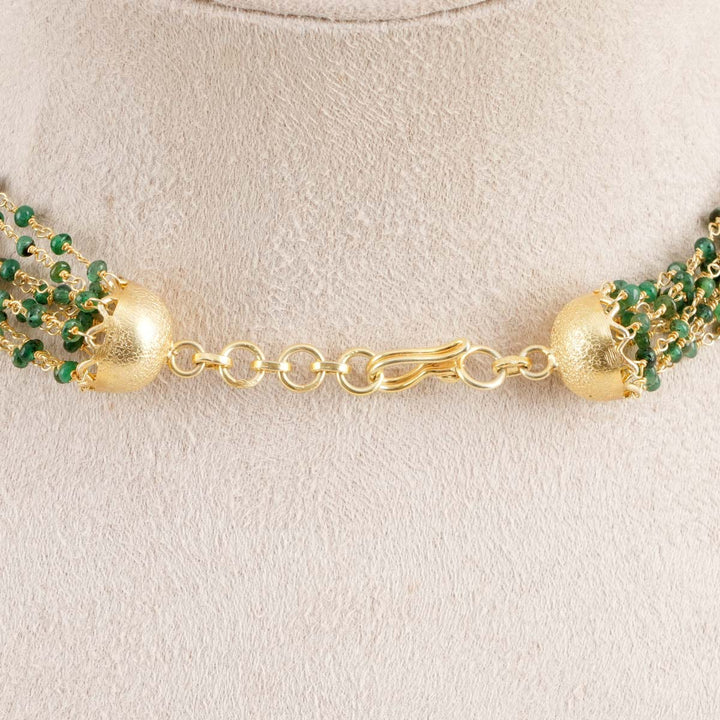 Bunch Of Green Beads Necklace