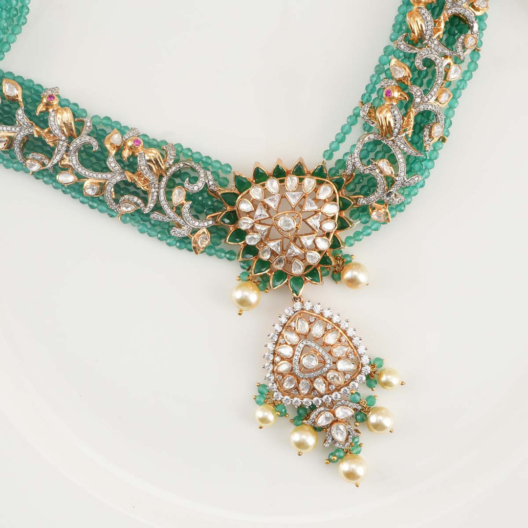 Bhavprita Victorian Short Necklace Set