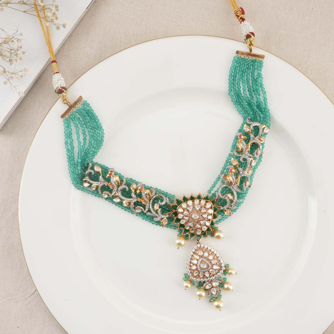 Bhavprita Victorian Short Necklace Set