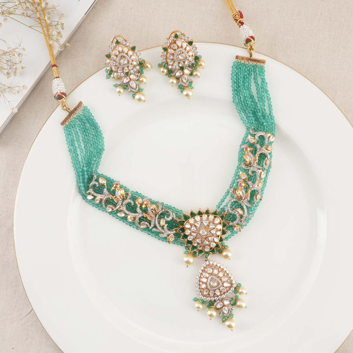 Bhavprita Victorian Short Necklace Set