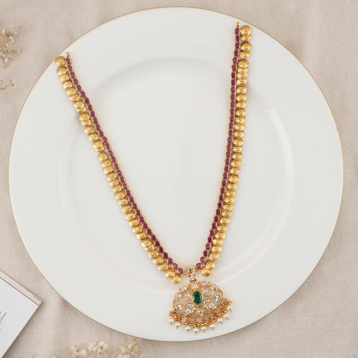 Vaibhavi Stone Long Necklace