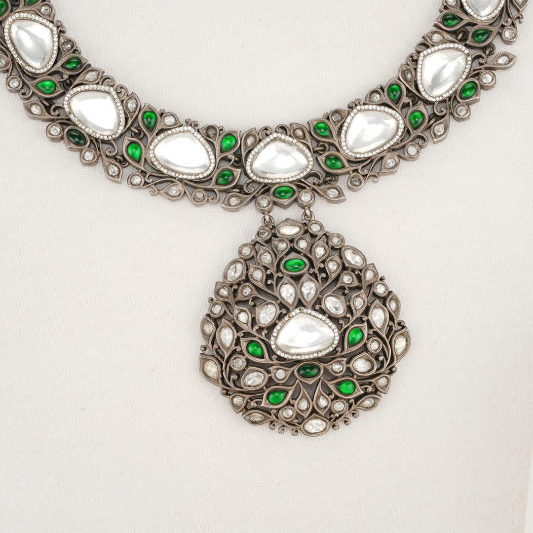 Mounisha Oxidised Necklace