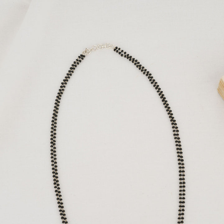 Zara Oxidised Long Necklace Set