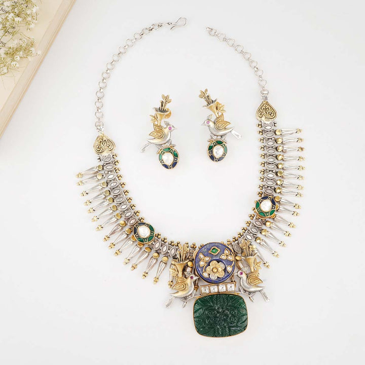 Nikarika Oxidised Necklace Set