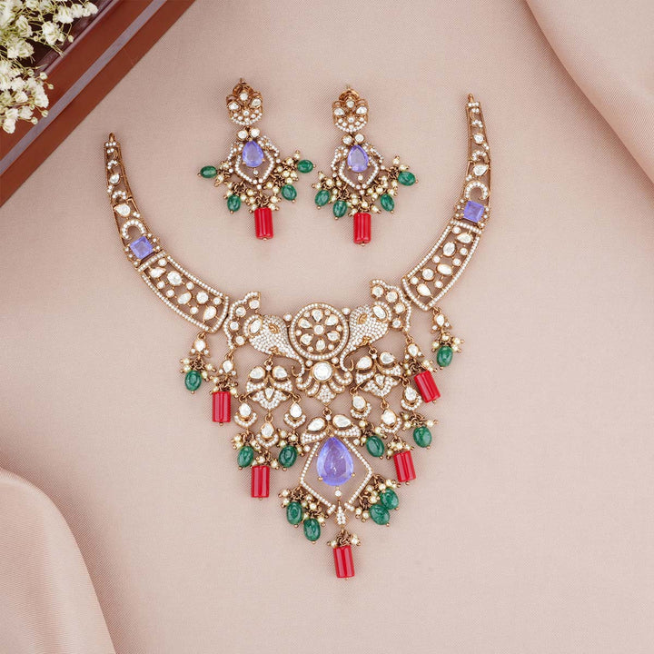 Sandhya Victorian Short Necklace Set