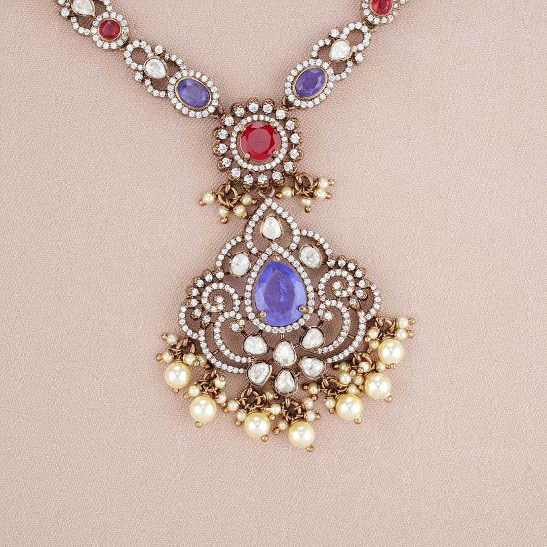 Surbhi Victorian Short Necklace Set