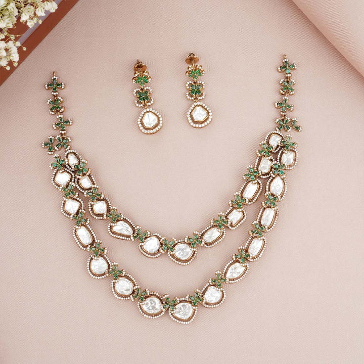 Dhivani Victorian Short Necklace Set