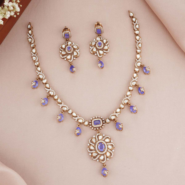 AathiraVictorian Short Necklace Set