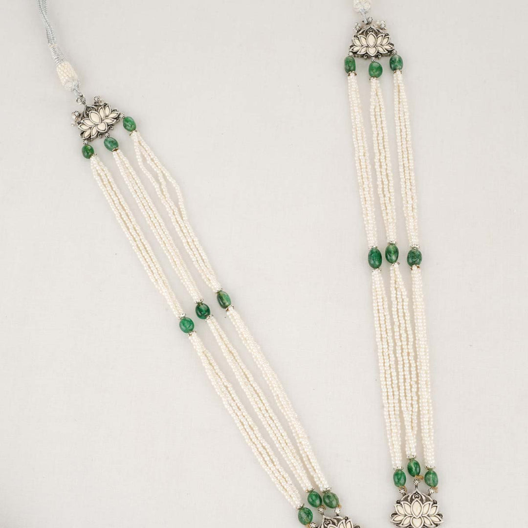 Karishma Oxidised Long Necklace Set