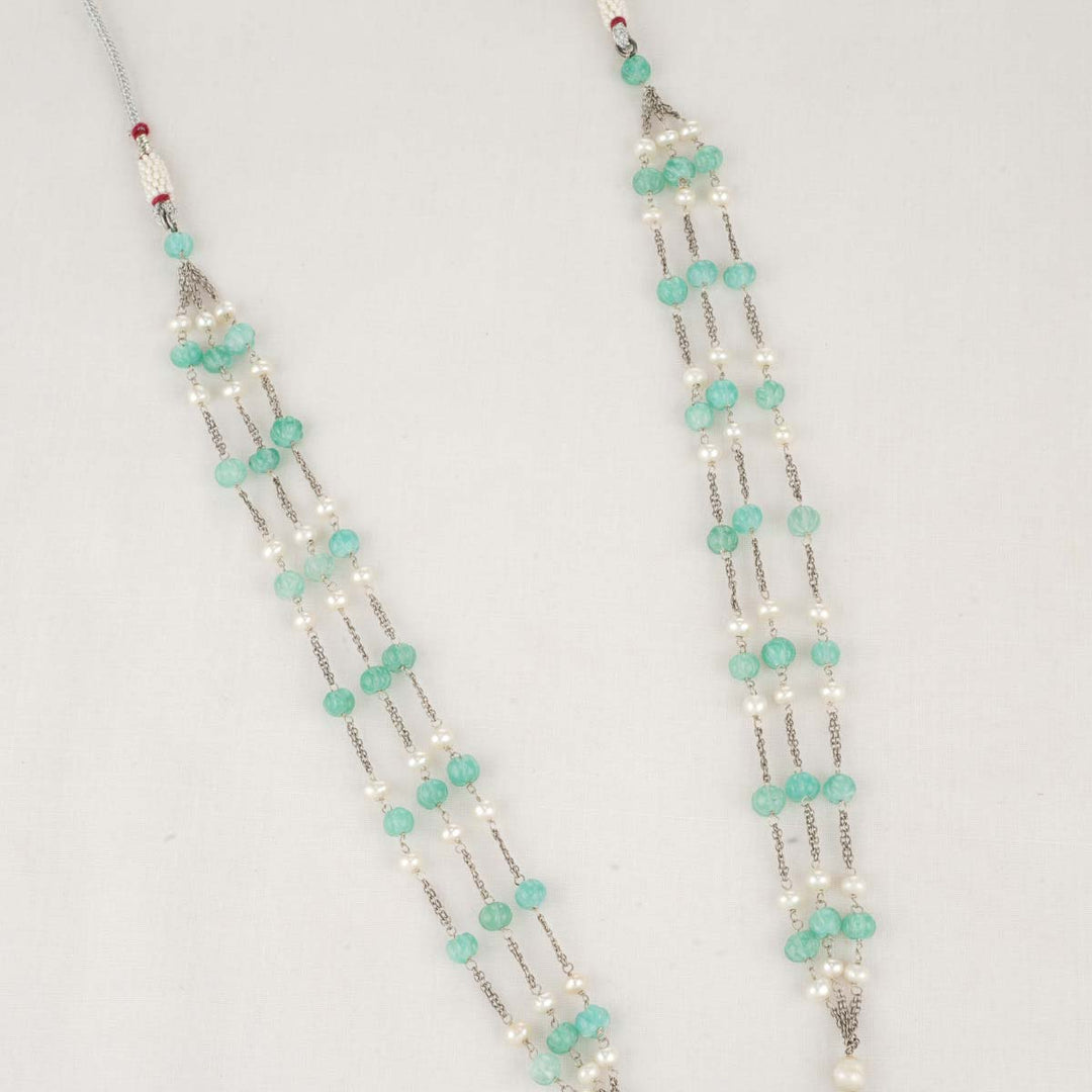 Katrina Oxidised Long Necklace Set