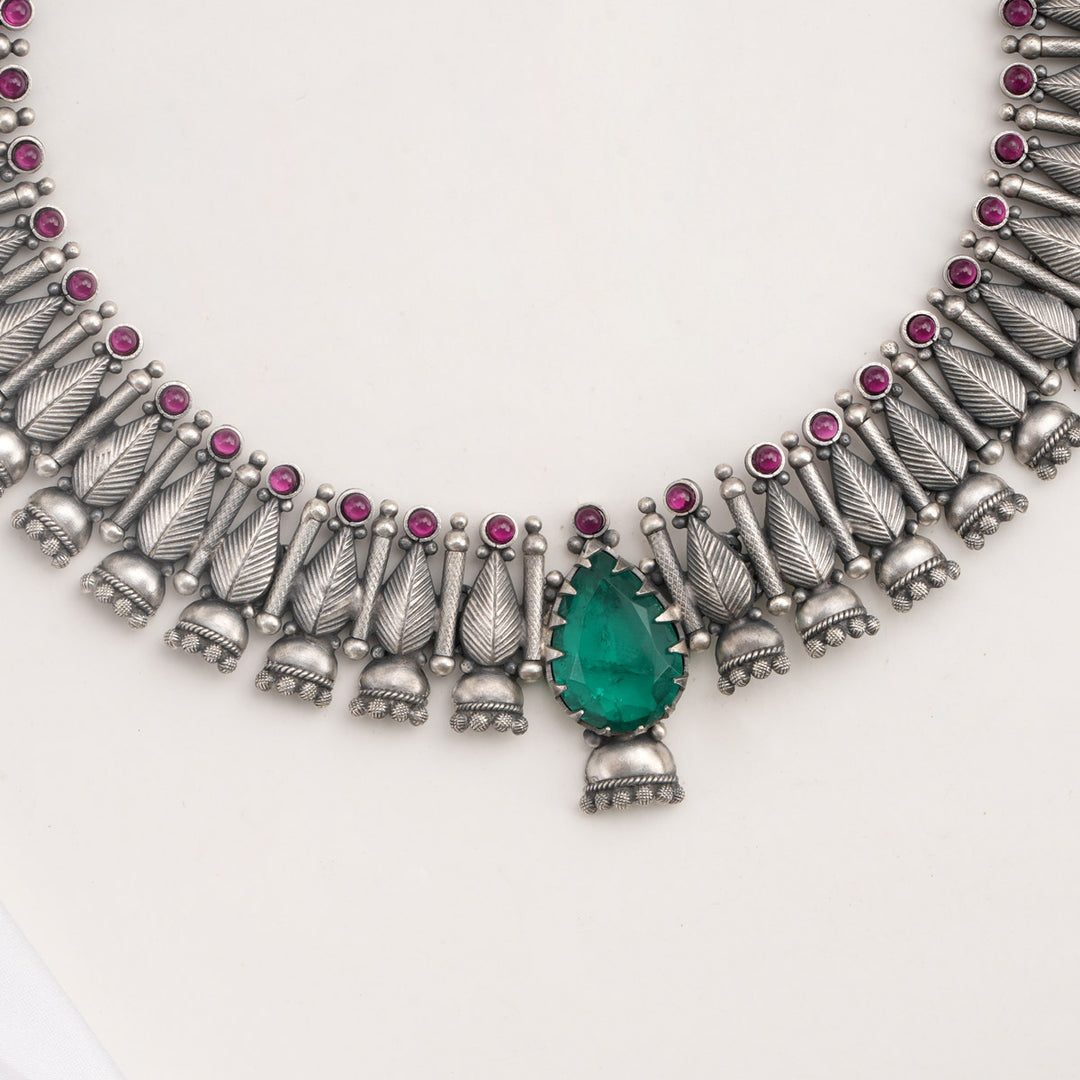 Sujitha Oxidised Necklace Set