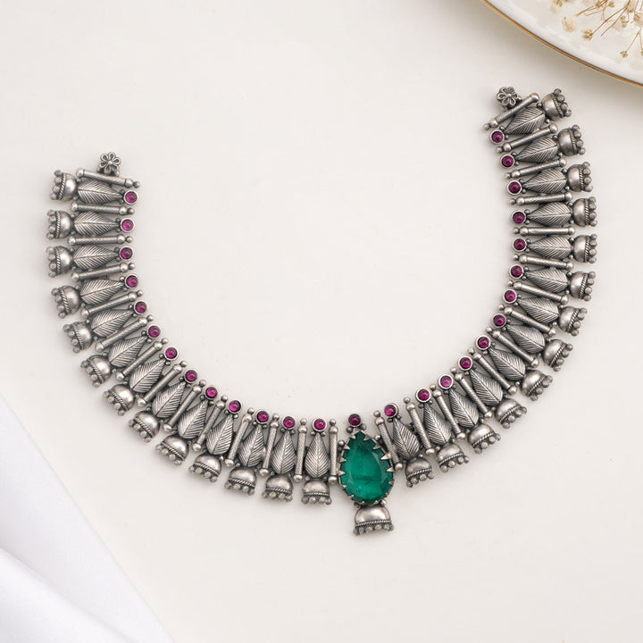 Sujitha Oxidised Necklace Set