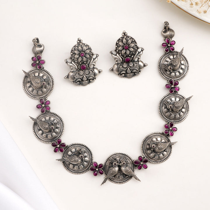 Nekha Oxidised Necklace Set