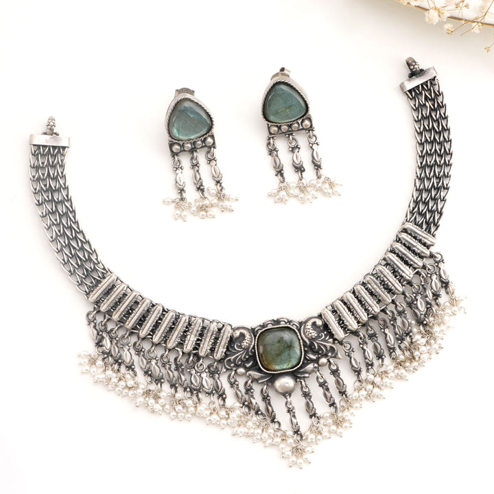 Samikha Oxidised Necklace Set