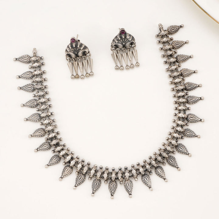 Mokshana Oxidised Necklace Set