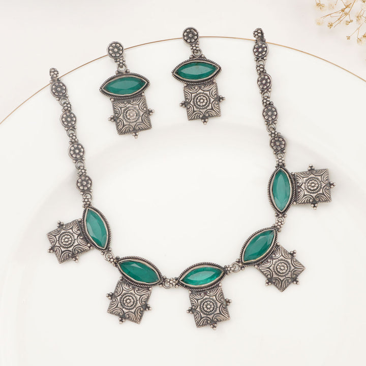 Nainikha Oxidised Necklace Set