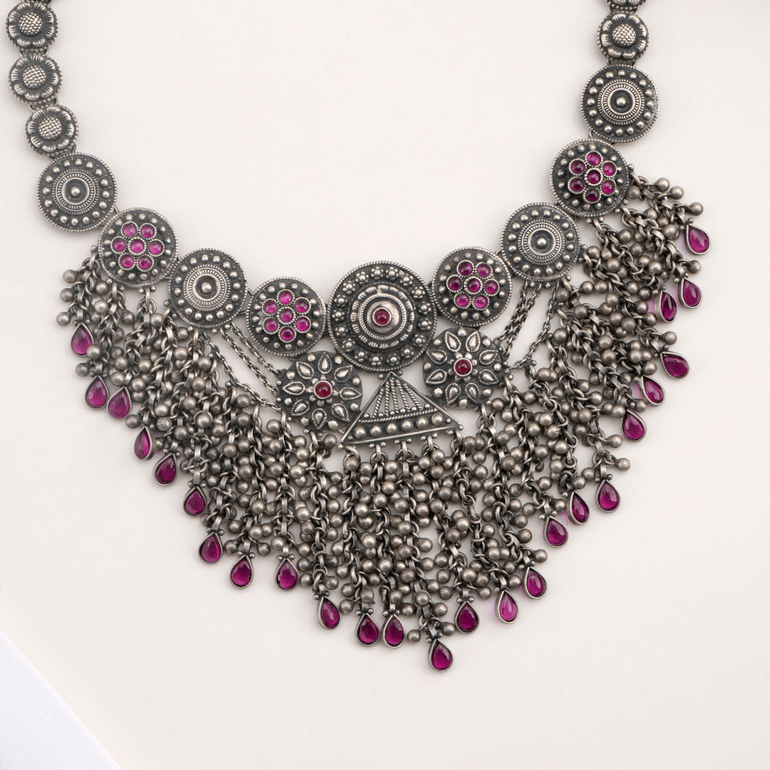 Aarifa Oxidised  Necklace Set