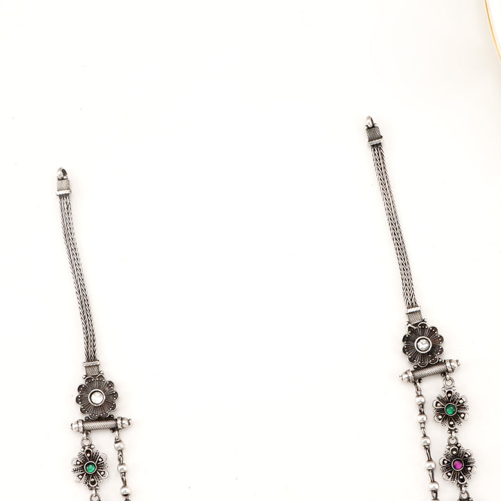 Shivani Oxidised Long Necklace Set