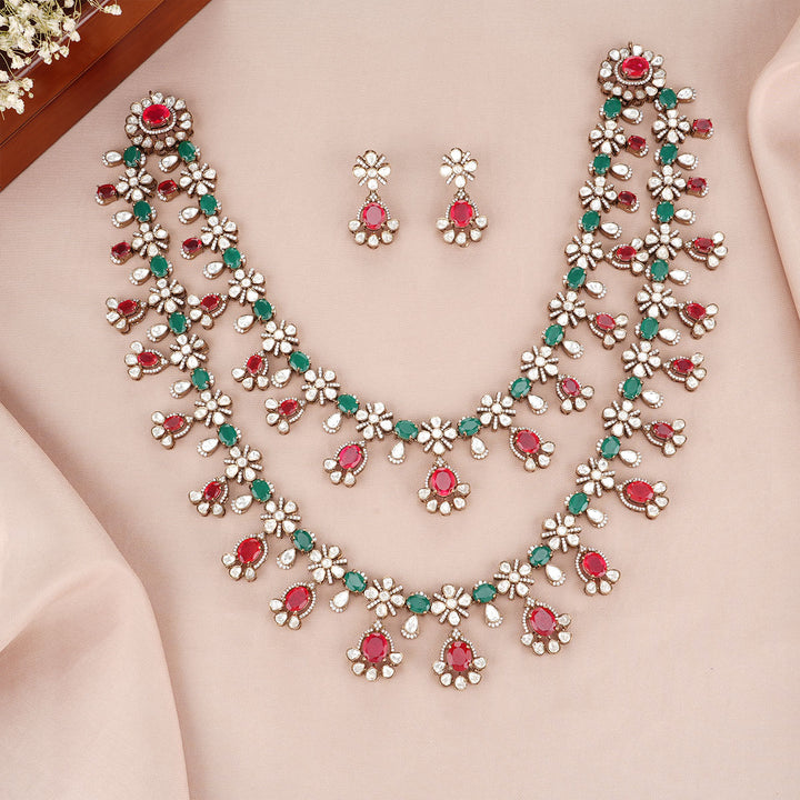 Pranitha Victorian Long Necklace set