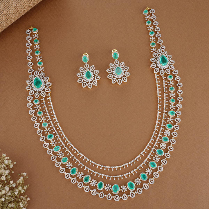 Ashwitha Avikam Long  Necklace Set