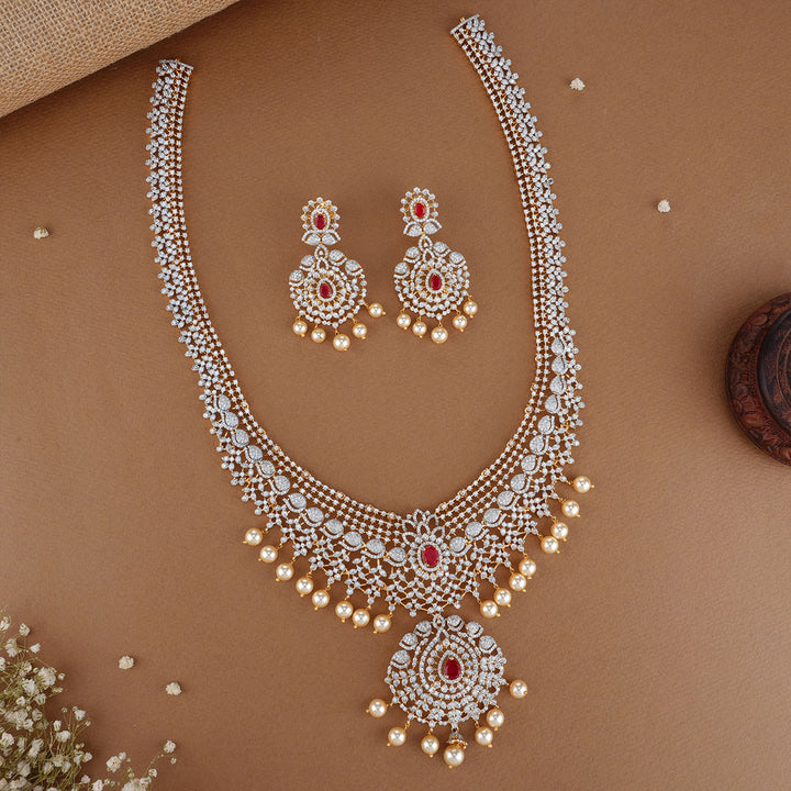 Haritha Avikam Long Necklace Set