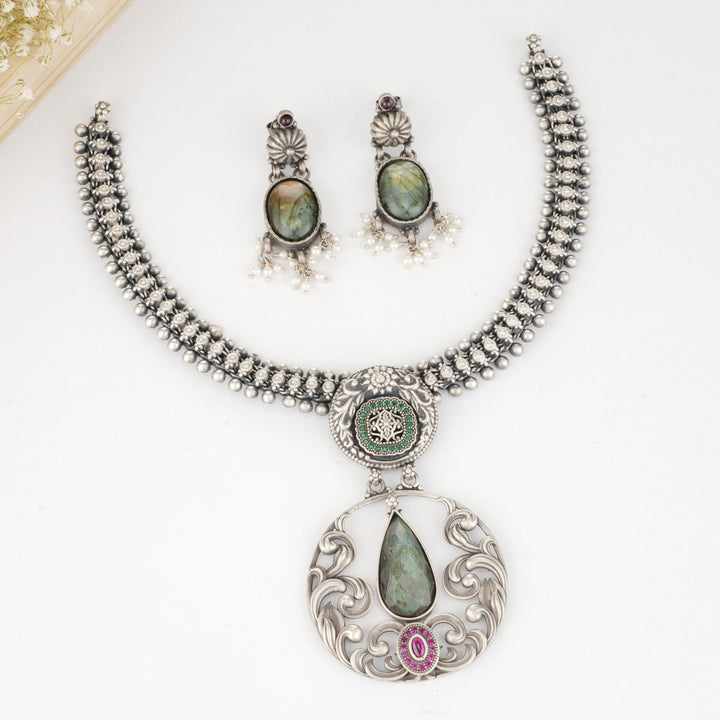 Shakshi Oxidised Necklace Set