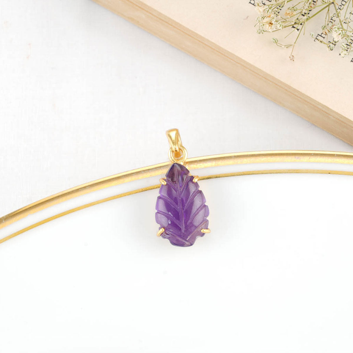 Popular hot purple garnet pendant