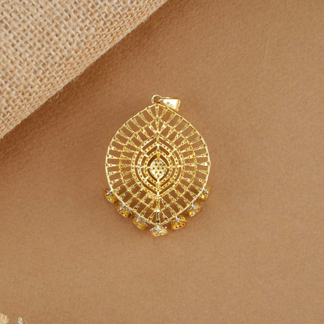 kranthi Diamond Design Pendant Set