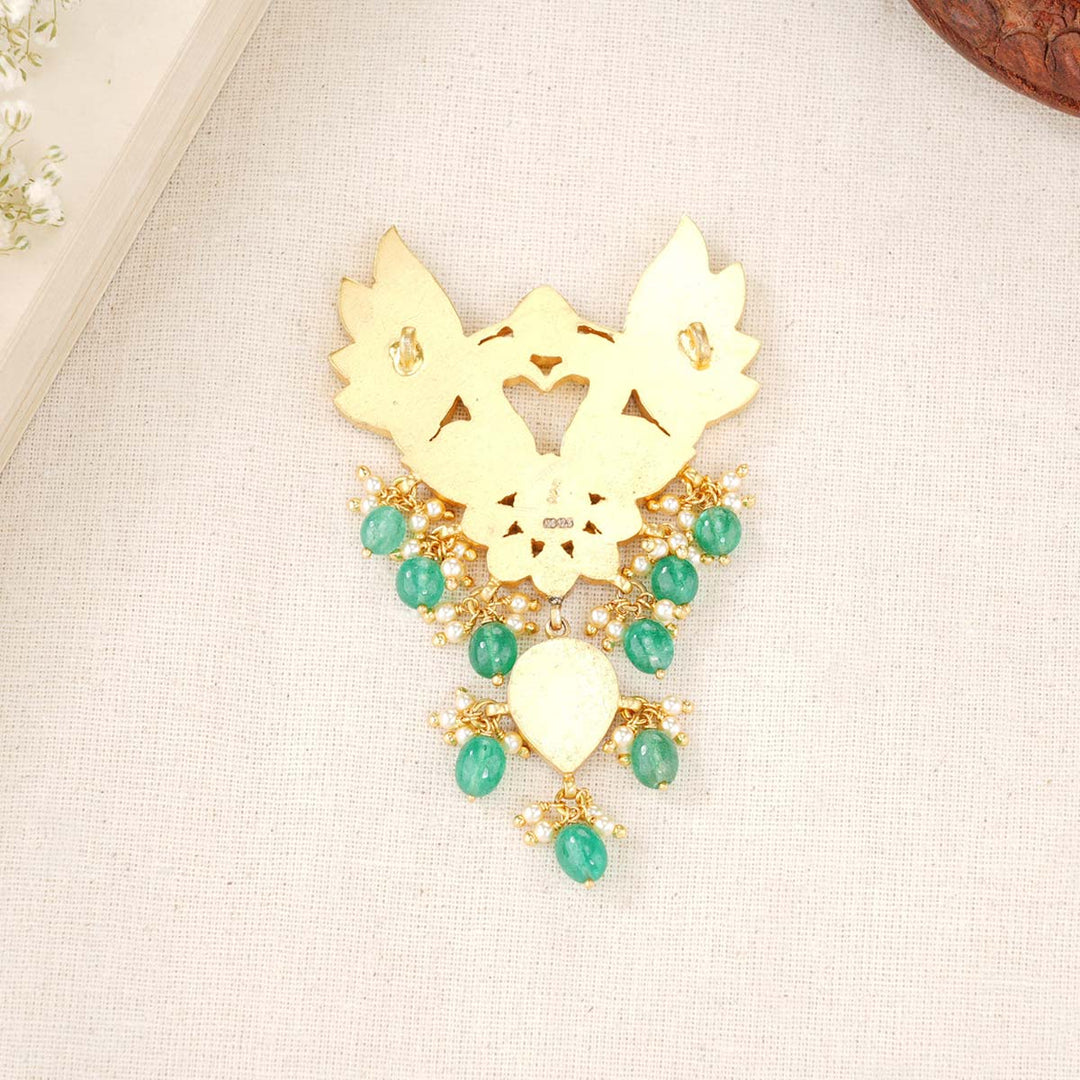 Peacock Kundan Pendant